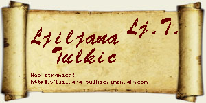 Ljiljana Tulkić vizit kartica